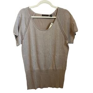 Pamela Dennis Private Client Group Size Large Short Sleeve Sweater‎ NWT